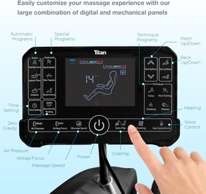 Sillón de Masaje de Gravedad Cero, Masaje Corporal Completo y Reclinable, Control por Voz, Sillones de Masaje Shiatsu, Reposapiés, Rodillos para Pantorrillas y Pies - Product Image 5