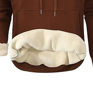 Sudadera con Capucha Extra Grande para Hombre, Sin Cordones, 100% Algodón, Estilo Urbano, con Logotipo Estampado, Bordado de Invierno - Product Image 4