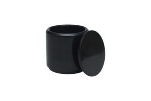 Canister cilíndrico pulido Marble Crafter Onyx, bote pequeño de mármol, botes redondos de mármol con tapa - Product Image 2