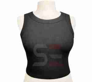 Camiseta sin mangas personalizada nueva para mujer, Camiseta corta sin mangas con cuello redondo para correr, camiseta sin mangas corta para gimnasio para mujer - Product Image 1