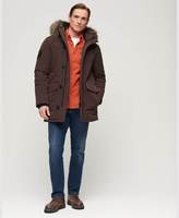 Veste parka réversible imperméable en toile à capuche pour homme, coupe longue, coupe-vent chaud, grandes tailles disponibles, vente en gros
