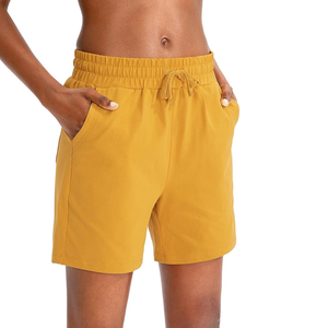 Shorts de sport pour femmes, ensemble décontracté pour la gym, vêtements de sport pour femmes, poches, coton respirant, lavage facile, séchage rapide, confort - Product Image 3