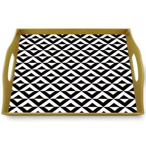 Artículo nuevo Bandeja de servicio de nácar con incrustaciones de fregona para bandejas de servicio de restaurante y hotel - Product Image 4