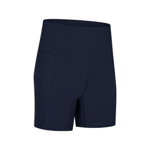 Pantalones cortos de Yoga de malla de verano de dos piezas para mujer tela transpirable con Spandex Nylon correr deportes Fitness Color - Product Image 4