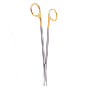 Tijeras quirúrgicas de medio oro, corte recto de onda TC, afilado, afilado, 110mm, 8 pulgadas, Metal, acero, tijera de Enfermería Médica - Product Image 5