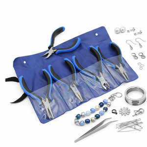 Kit d'outils de fabrication de bijoux 4 pièces, jeu de pinces de précision en acier inoxydable pour la fabrication de perles, l'enroulement de fil, le bricolage, la réparation - Product Image 6