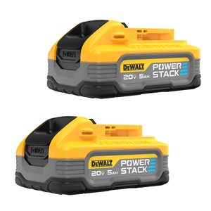 Batería Powerstack 20V MAX Recargable de Iones de Litio de 5 Ah, Paquete de 2, Atornillador de Impacto 20V MAX XR sin Escobillas, Destornilladores Eléctricos de 1/4 de Pulgada - Product Image 2