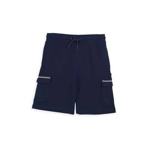 Nouvelle mode hommes bleu marine 100% coton été Streetwear Jogging Shorts Style décontracté avec poches Cargo teint uni en vente - Product Image 6
