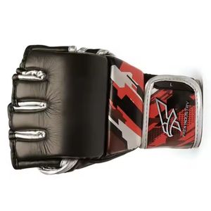 Gants de combat en cuir véritable personnalisables en gros pour MMA et Muay Thai pour l'entraînement des arts martiaux et de la boxe. - Product Image 5