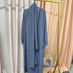Trendy Pullover Abaya Hoodie for <b>Women</b> Stylish Long Modest <b>Sweatshirt</b> with Drawstring and Relaxed Fit - Product Image 2