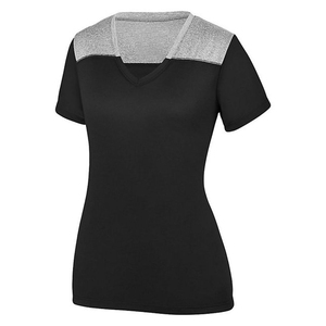 À la mode femmes t-shirts col rond col en V haut court décontracté tenue d'été 100% coton confortable élégant mode - Product Image 2