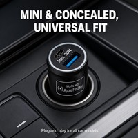 Chargeur de voiture 2-en-1 avec traceur GPS intégré, compatible avec la charge rapide 30W, double port USB-C, anti-perte, application Android, garantie 1 an