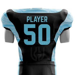 Uniforme de football américain à séchage rapide sublimé uniforme de football américain de couleur unie de style différent - Product Image 5