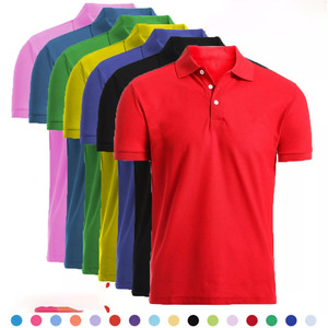 2025 última camiseta Polo de algodón de 200gsm para hombre, camiseta Polo con logotipo bordado personalizado para hombre, camisetas Polo de Golf - Product Image 4