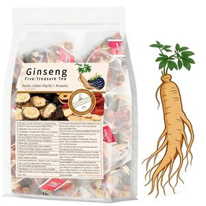 Entrega Rápida, Marca Privada OEM, Té Herbal Natural para la Salud Renal Masculina, Té de Cinco Tesoros con Ginseng y Maca en Polvo - Product Image 1