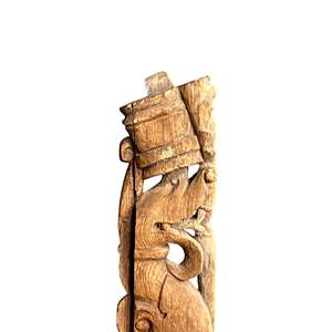 Support en bois antique pour connecteurs et supports d'étagères - Product Image 5