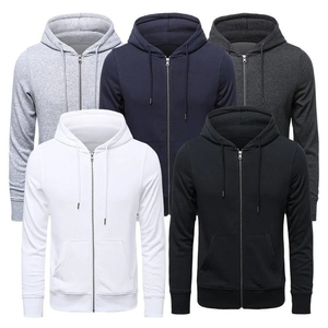 Vente flash : sweat-shirts à fermeture éclair doublés 100% coton, best-seller, couleur personnalisée, pour hommes, écologiques, anti-froissement, en stock - Product Image 6