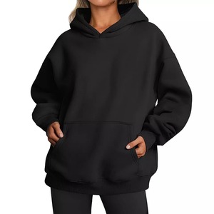 Sudadera con capucha de forro polar de algodón para mujer personalizada al por mayor ropa estampada bordada sudaderas con capucha talla grande Sudadera con capucha para mujer - Product Image 6