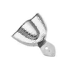 1 Bandeja de Impresión Dental Manual Perforada de Acero Inoxidable Extra Grande, Juego de Instrumentos Quirúrgicos con Certificación CE - Product Image 2