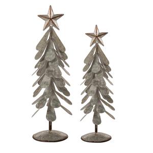 Wholesale Silver Metal Christmas <b>Tree</b> with <b>Star</b> <b>for</b> Christmas Table Home Decoration Table Top <b>For</b> Home Decoration - Product Image 1