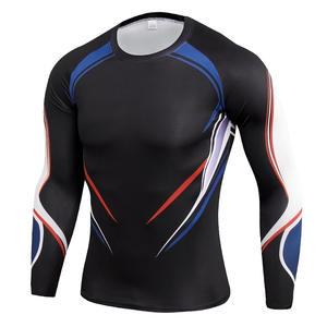 Hombres de manga corta MMA Jiu Jitsu Rash Guard Colores personalizados Personalizable Rash Guard - Product Image 1