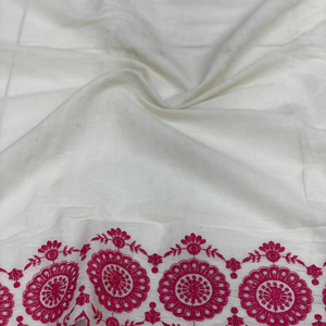 pure cotton work fabric make to fancy dress material - Product Image 6