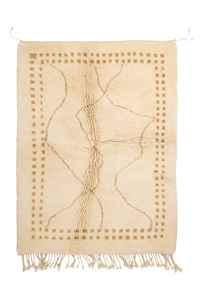 Tapis berbère tribal Boujad vintage, 100% laine, noué à la main, antidérapant, pour chambre à coucher - Product Image 6