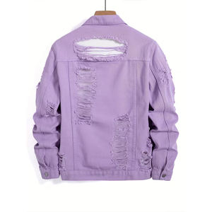 Nueva Chaqueta de Lona de Invierno Elegante para Hombre, Color Morado, Calefactable, Cortavientos, Transpirable, Talla Grande con Bolsillo - Product Image 2