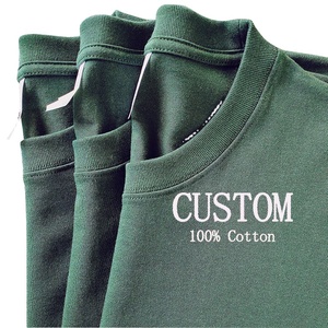 Taille libre T-shirt personnalisé pour homme Vêtements pour homme Sweat-shirt imprimé à manches courtes durable Chemise imprimée avec logo privé de couleur unie - Product Image 1