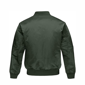 Chaqueta Bomber OEM personalizada para hombre, abrigo informal de alta calidad, prendas de vestir de talla grande, Otoño e Invierno - Product Image 2