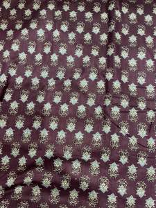 Organic Breathable Block Print Cotton Fabric Soft Indian Floral Print Cambric Girls <b>Boys</b> Apparel Quilting Home Projects Curtain - Product Image 2