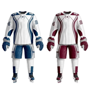 Sublimation Ice Hockey Uniform Set Top Quality Uniform Training Suit Customized Printing Logo Adult Size Ice Hockey Uniforms - Product Image 1