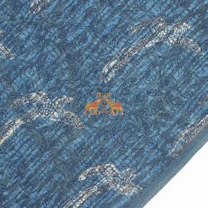 Nouvelle arrivée, tissu en coton biologique écologique, imprimé oiseaux indigo, pour robes, costumes, hauts, tuniques, jupes, rideaux - Product Image 5