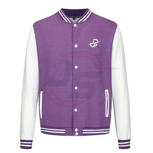 Chaqueta con letras de invierno personalizada de excelente calidad para hombre con cuello levantado Diseño personalizado Algodón/Lana y lana forrada - Product Image 1