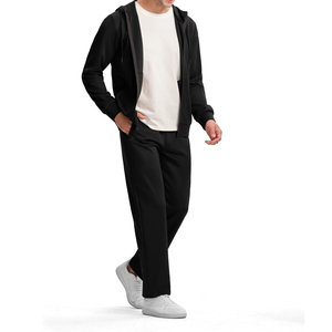 Vente en gros d'usine de survêtement ensemble de jogging à capuche pour hommes polaire personnalisée de marque complète OEM respirant à bas prix - Product Image 3