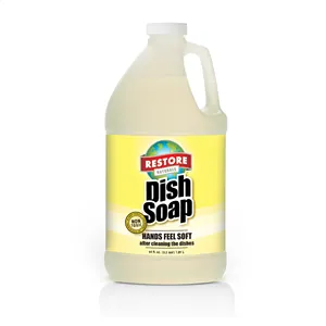 Non-toxic, Plant-Based Dish Soap that Leaves Hands Feeling Soft (64 fl. oz. / 6 pack) From US Supplier