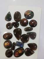 Pierre précieuse naturelle en vrac de qualité supérieure, cabochon de labradorite bleue multi-reflets, prix de gros pour la bijouterie