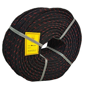 Cuerda de Pesca Negra y Roja de Alta Resistencia y Tenacidad, Resistente a la Abrasión, 9 mm, 220 m, Polietileno, 4 Hilos Trenzados, para Agricultura - Product Image 2