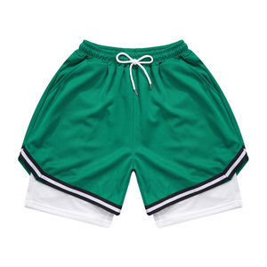 Pantalones Cortos Deportivos Personalizados con Logotipo, de Alta Calidad, Transpirables, de Secado Rápido, Antiarrugas, Casuales, de Poliéster y Algodón para Hombre - Product Image 1