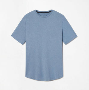 กล้ามเนื้อแบบกําหนดเองพอดีบางเสื้อยืดเปล่าธรรมดาเสื้อยืดดริฟิตพื้นฐานผู้ชาย - Product Image 4