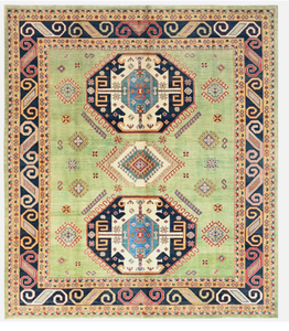 Tapis d'intérieur luxueux fait main, noué à la main, multicolore, antidérapant, respectueux de l'environnement, design à nœuds, pour salon, hôtel, bureau, usage commercial, maison - Product Image 1