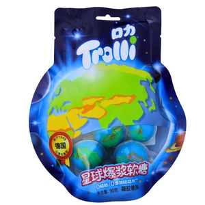 Trolli Planet Gummi เหงือกผลไม้อ่อนที่มีของเหลวตรงกลาง1ถุงแพ็ค2ชิ้น - Product Image 2