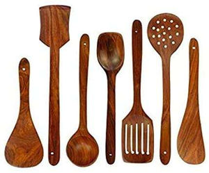 Premium Quality Disposable 7-Piece Eco-Friendly <b>Wooden</b> Serving <b>Spoon</b> <b>Set</b> for Party Reasonable Price Tabletop Use Saniya - Product Image 2