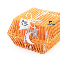 Boîte de panier de rangement en jonc de mer tissé de qualité supérieure avec un nouveau style élégant pour la décoration de la maison fabriqué au Vietnam