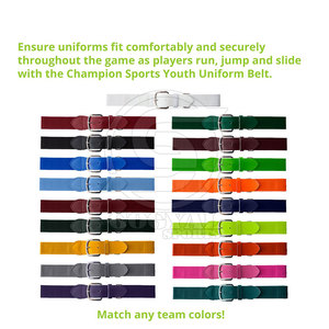 เข็มขัดเบสบอลสีพื้นคุณภาพสูง สไตล์ใหม่ อุปกรณ์กีฬา เข็มขัดเบสบอล - Product Image 3