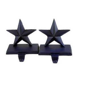 Iconikal Soporte para colgar medias de copos de nieve, bronce aceitado, paquete de 4 soportes para medias de copos de nieve festivos - Product Image 2