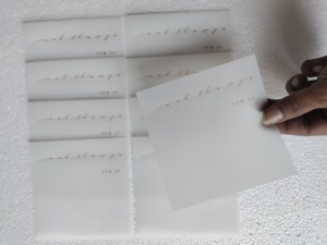 กระดาษกำมะหยี่พิมพ์แบบกำหนดเองเหมาะสำหรับนักออกแบบเครื่องเขียนงานแต่งงานและผู้ผลิตคำเชิญงานแต่งงาน - Product Image 2