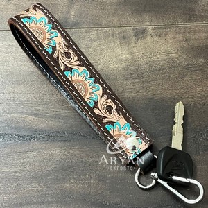 สายคล้องข้อมือหนังแท้คุณภาพพรีเมียม ทนทาน งานแฮนด์เมด ออกแบบเอง สำหรับผู้หญิง - Product Image 1