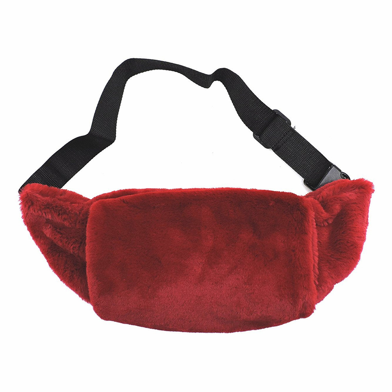 Furry Fanny Pack - Luxury Winter Crossbody Belt for Women display picture 1