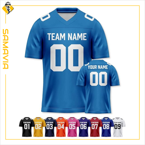 Camisetas de fútbol Unisex de alta calidad SAMAVIA Jersey de sublimación personalizado para niños y adultos para equipos - Product Image 2